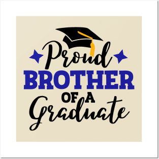 proud brother of a graduate; senior; school; student; graduating; graduation; party; event; family; proud; brother; proud brother; graduation hat; class of; class of 2024; Posters and Art